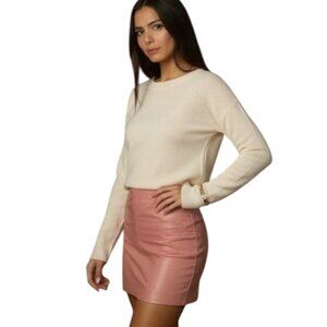 Free People Vegan Leather Dusty Pink Mini Skirt – Your New Wardrobe BFF!
